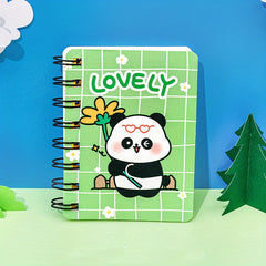 Cartoon Panda Coil Book Portable Pocket Notepad