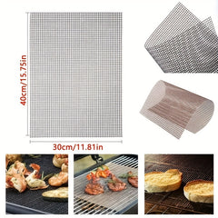 Non Stick BBQ Grid Pad Barbecue Mesh Reusable Cooking Pads