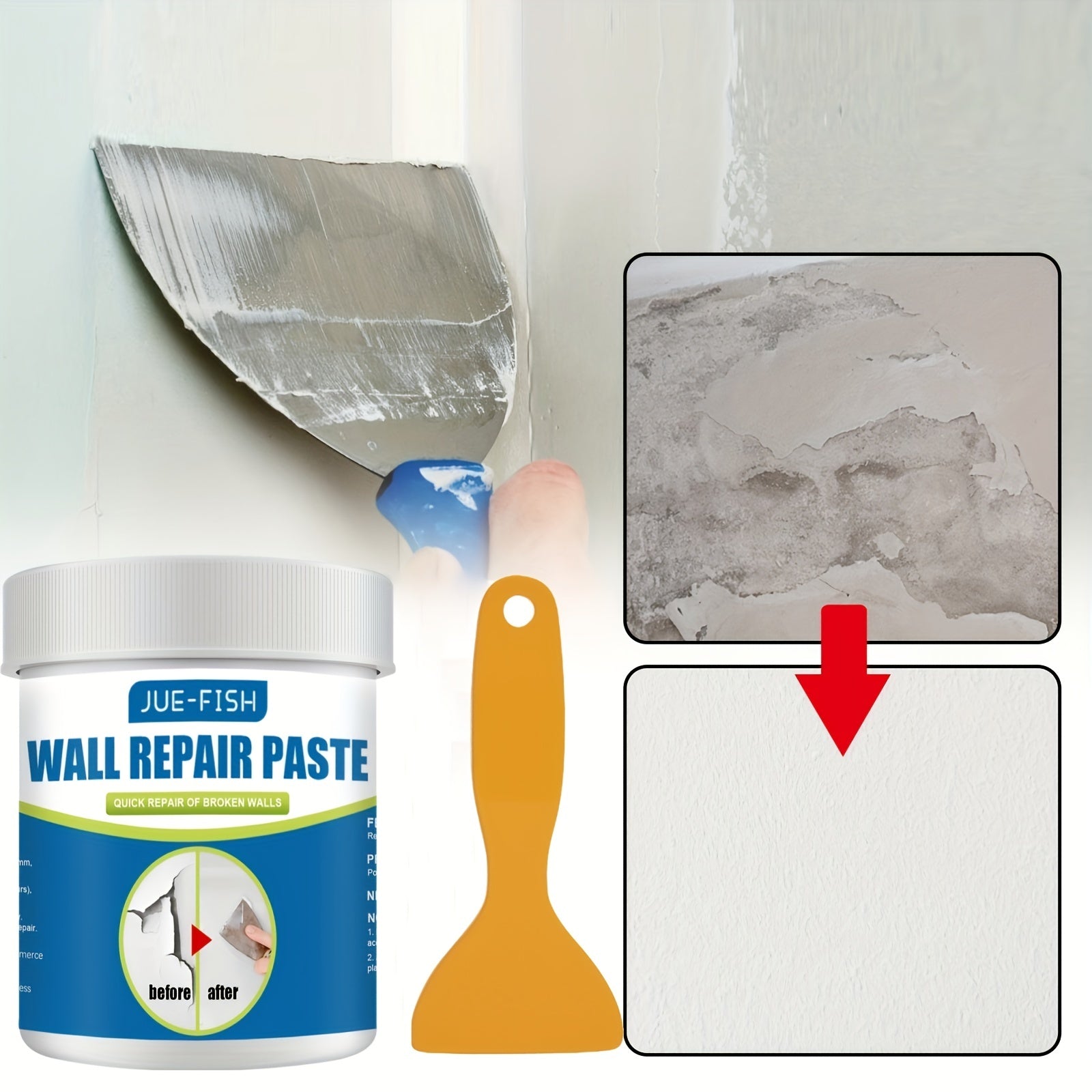 3pcs Wall Repair Paste Moisture Resistant Paint Peeling Crack Repairer