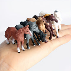 Farm Animals Figure Toys Set Painted Farm Animals Cows Horses Figures