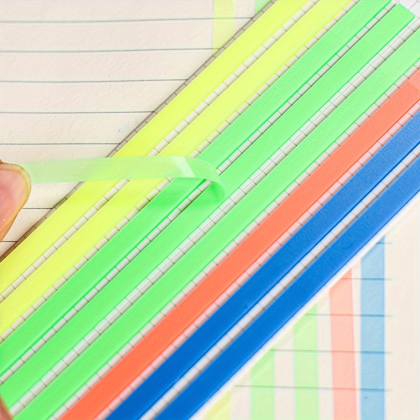 160 Sheets Thin Strip PET Sticky Notes Index Stickers 1 Pack
