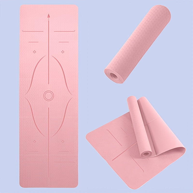 Foldable TPE Yoga Mat for Yoga and Fitness