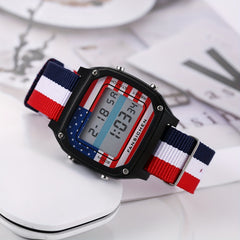 Electronic Watch With Time Calendar Alarm Stopwatch Wrist Watch