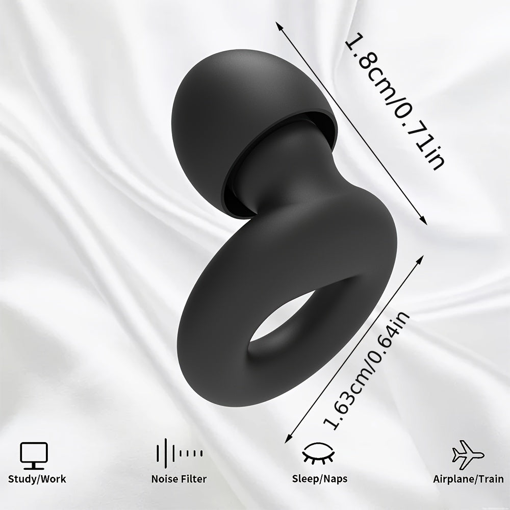 Quiet Ear Plugs for Noise Reduction in Soft Silicone for Sleep Sensitivity
