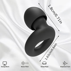 Quiet Ear Plugs for Noise Reduction in Soft Silicone for Sleep Sensitivity