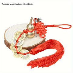 Copper Gourd Chinese Knot Tassel Car Bag Door Handle Decoration