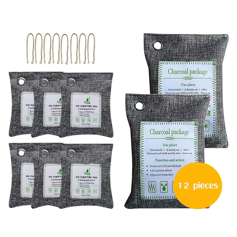 Bamboo Charcoal Air Purifying Bag for Car Home Office