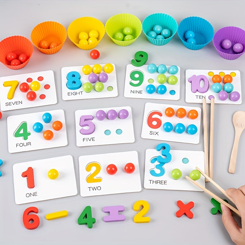 Mathematical Bead Pairing Game Educational Toy Gift