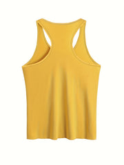  Beaches & Ombre Print Round Neck Vest Top