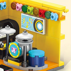 Musician Room Building Blocks DIY Mini Model Assembled Toy