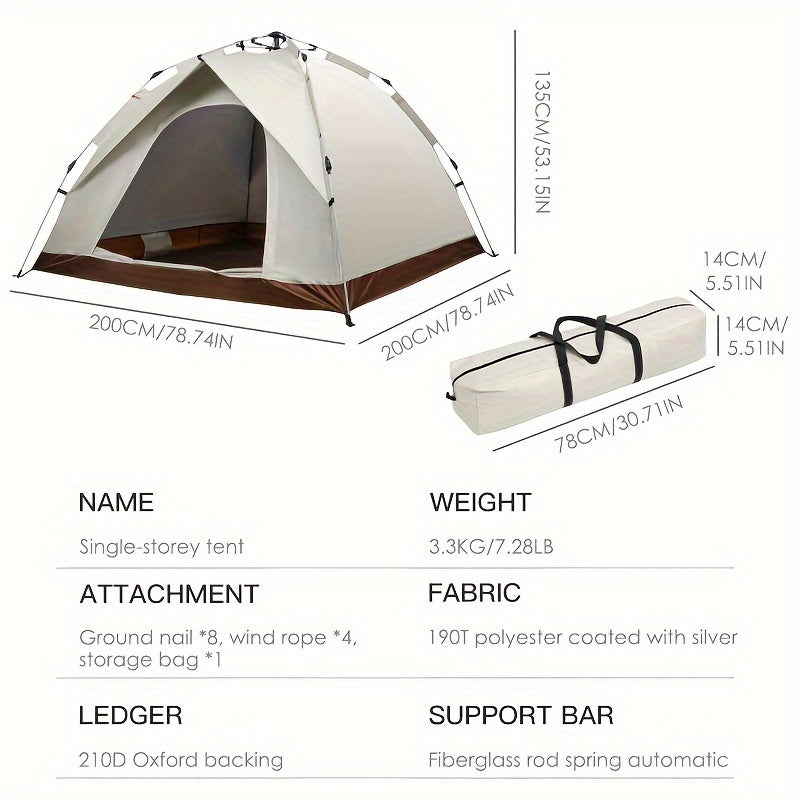 Pop Up Tent Camping Waterproof Ultra light Tent