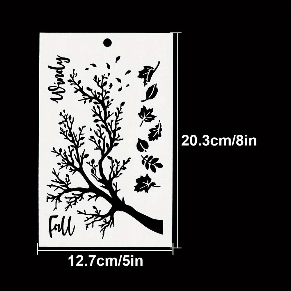 Maple Leaves Fall Stencils Shoe Graffiti Art DIY Painting