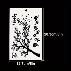 Maple Leaves Fall Stencils Shoe Graffiti Art DIY Painting