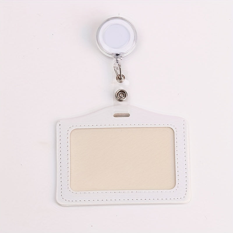 Stylish PU Leather Card Holder Set for Women Men Students