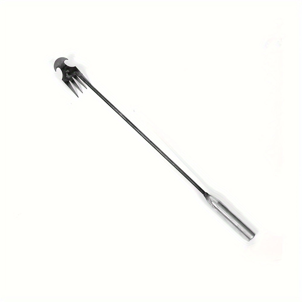 Steel Weeder Hand Tool with 4 Teeth for Yard and Garden