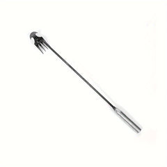 Steel Weeder Hand Tool with 4 Teeth for Yard and Garden