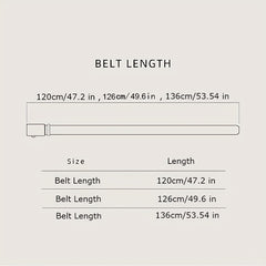 Men's Leather Belt Automatic Buckle Business Suit Waist Strap