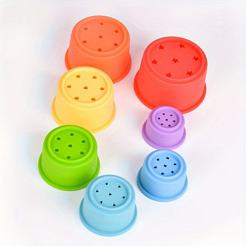 Silicone Sensory Water Cups Set - Educational Toy for Kids