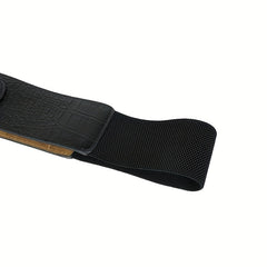 Vintage Wide Belt with Large Pin Buckle for Women