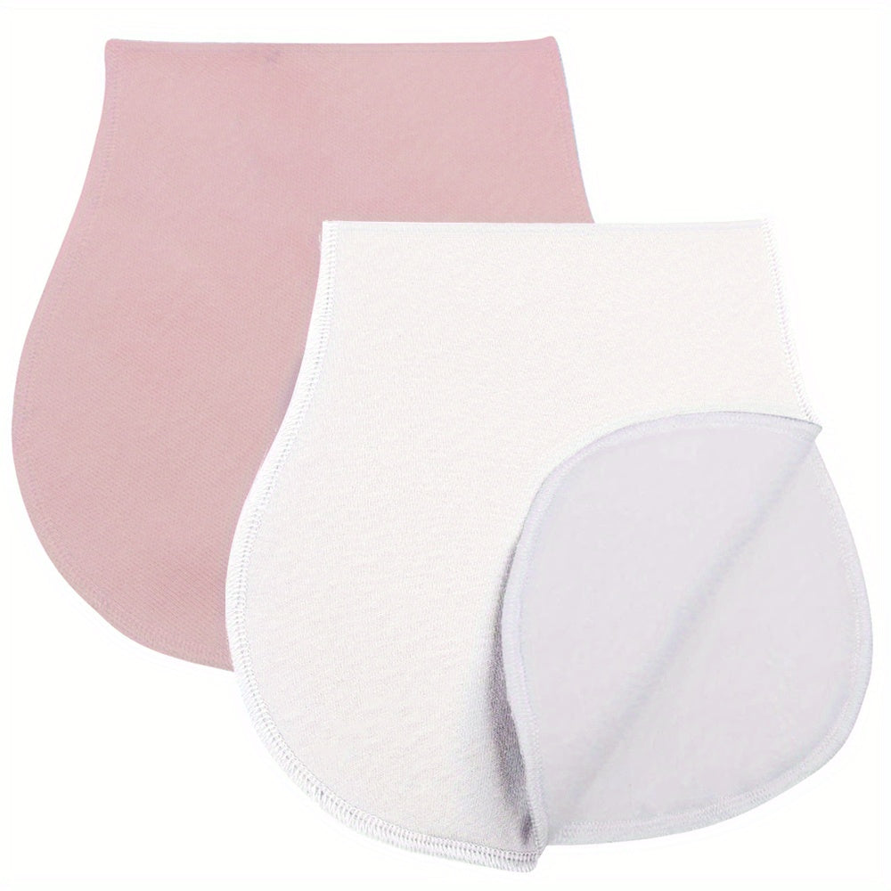 2pcs Unisex Cotton Baby Burp Cloths Set For Newborn Girls Boys