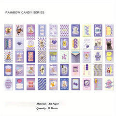 50 Sheets of Assorted Decorative Paper for Scrapbooking and DIY Projects