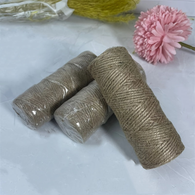 Natural Jute Twine Hand Braided Diy String Twine - 50m