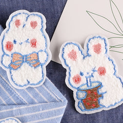5pcs Rabbit DIY Iron On Patches For Clothing