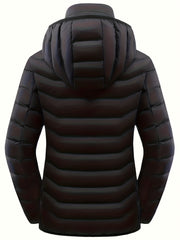 Women's Waterproof Warm Hooded Jacket for Outdoor Hiking