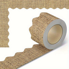 Burlap Scalloped Edge Bulletin Board Border - Classroom Thanksgiving Decor