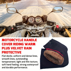 Motorcycle Handlebar Cold Weather Hand Warmer Gloves