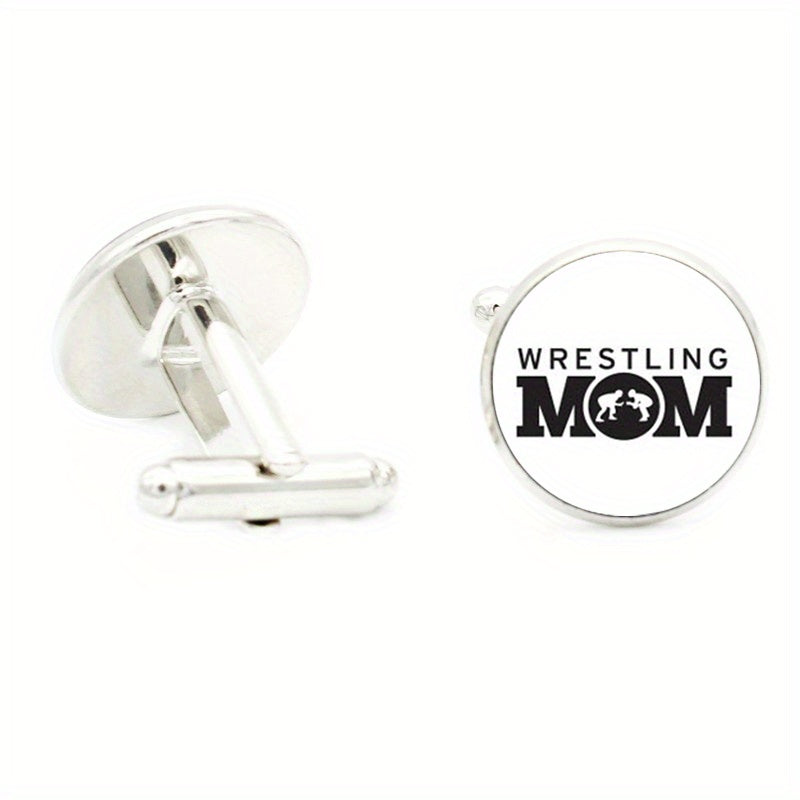 Men's Wrestling Cufflinks Sports Metal Cuff Links