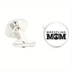 Men's Wrestling Cufflinks Sports Metal Cuff Links