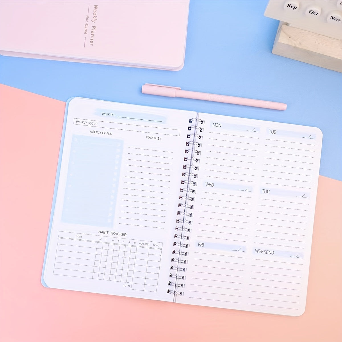 2022 Hardcover Weekly Planner with Time Slots & Habit Tracker