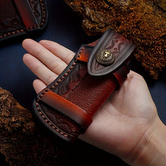 Cowhide Leather Cover for Outdoor Folding Knives