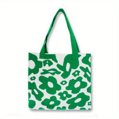 Flower Pattern Tote Bag Durable Lightweight Shoulder Bag