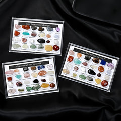 24pcs Natural Tiny Crystal Agate Stones Box Specimens