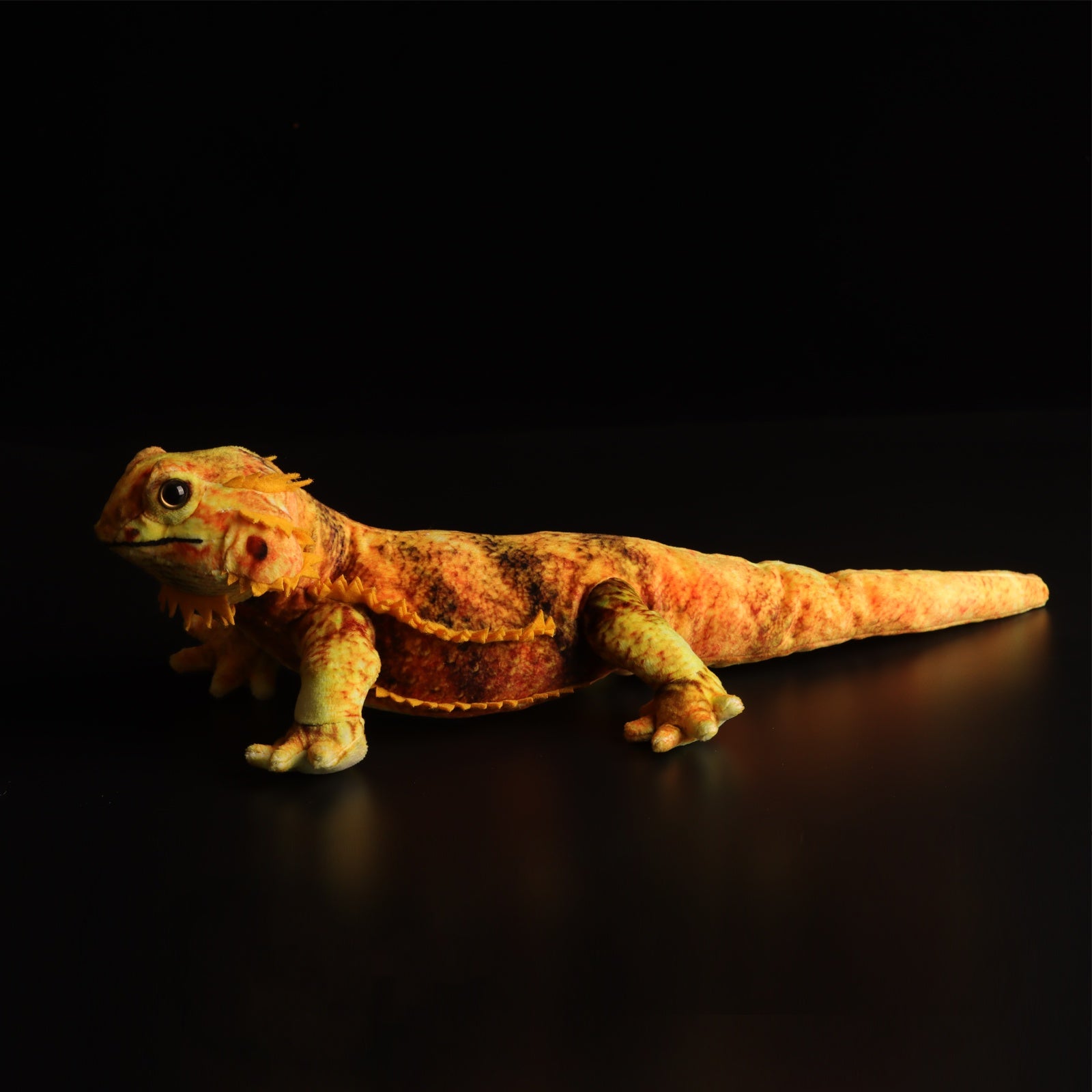 JACKCAT 44 Golden Lizard Plush Toy Realistic Soft Stuffed Animal