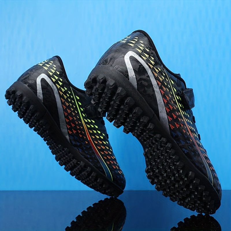 Boy's Turf Football Boots With Hook And Loop Fastener