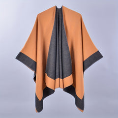 Double Large Shawl Classic Cashmere Tassel Warm Cape Scarf Blanket Wraps