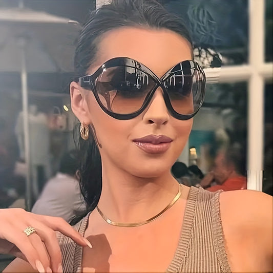 Oversized Round Sunglasses UV400 Sun Shades For Summer Travel