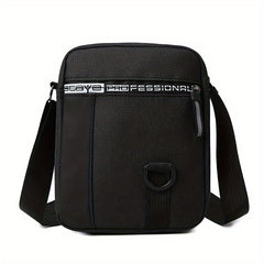 Mini Canvas Crossbody Bag Letter Zipper Mobile Phone Bag