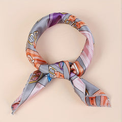 Classic Bandana Satin Square Scarf Necke...