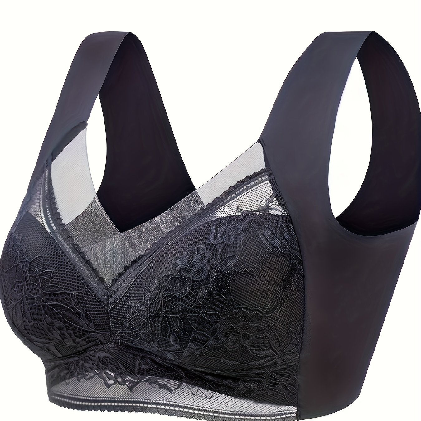 Wireless Lace Bra Tank Top for Comfort