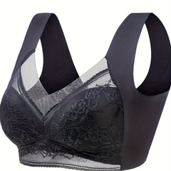 Wireless Lace Bra Tank Top for Comfort