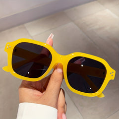 Y2K Jelly Square Sunglasses UV400 Sun Shades Glasses