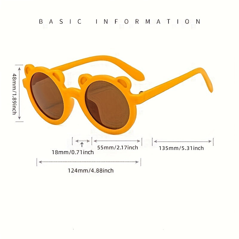 Teen Round Frame Sun Protection Sunglasses for Boys and Girls