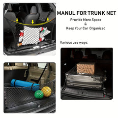 Heavy Duty SUV Trunk Net Organizer For Cars Trucks