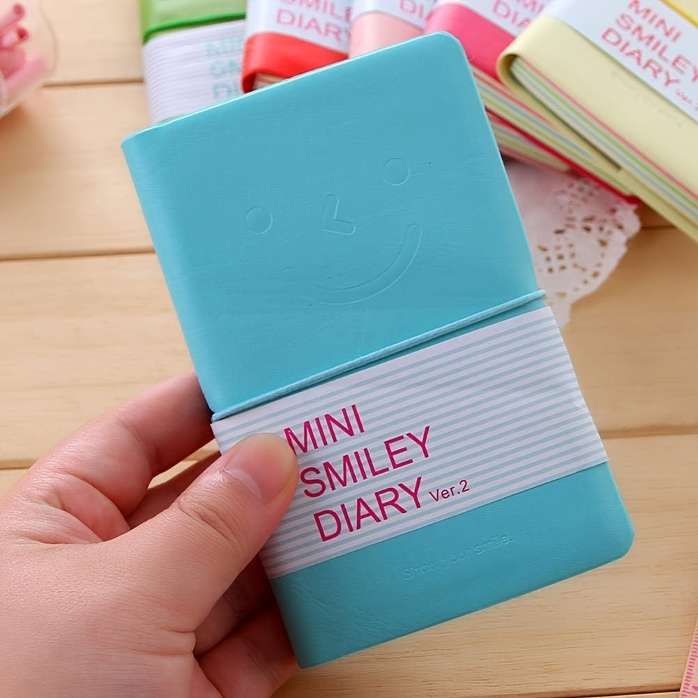 Mini Smiley Face Journal Set with PU Leather Case