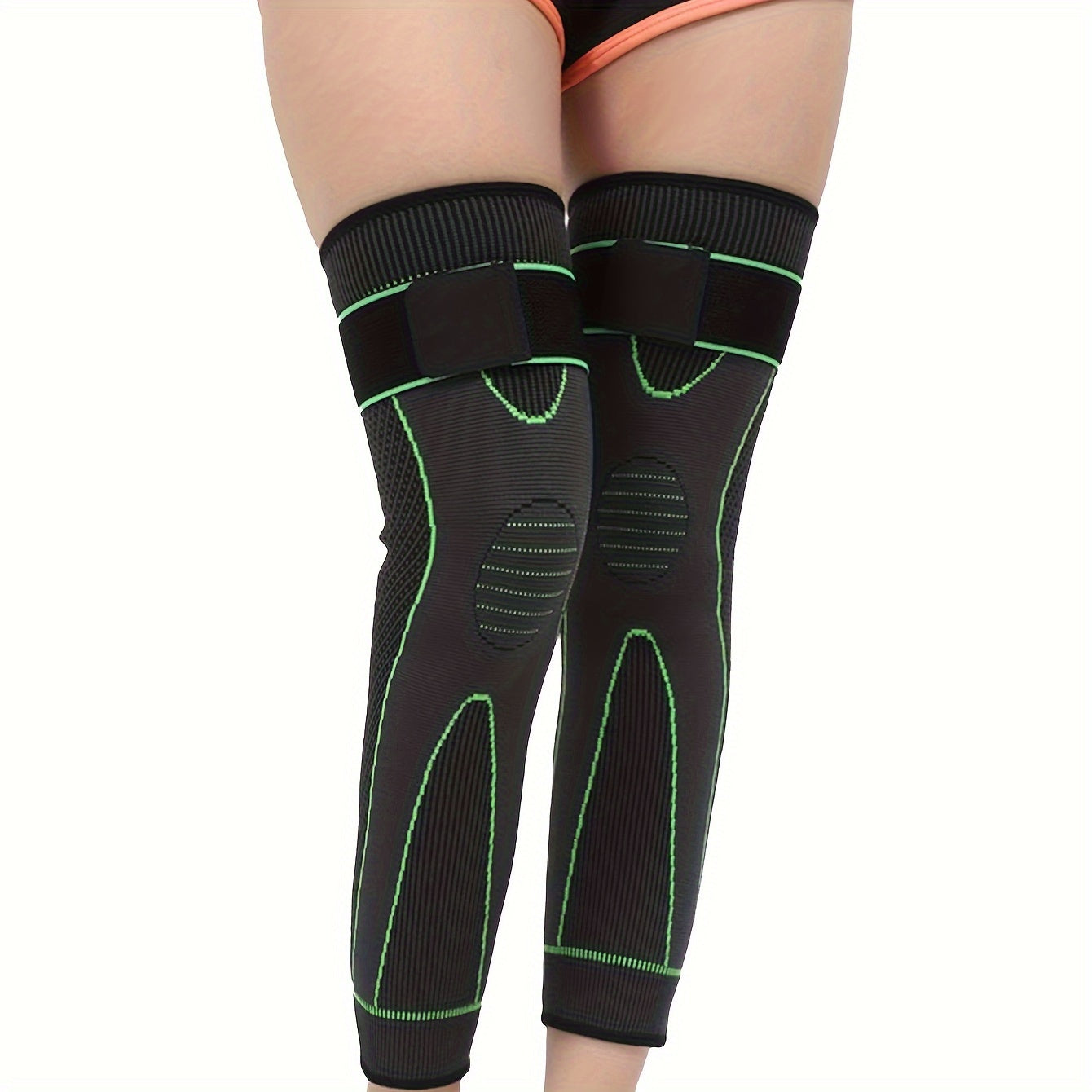 Compression Knee Long Strap Warm Knee Pads for Sports