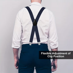 Men's Adjustable Elastic Suspenders with Comfortable Straps